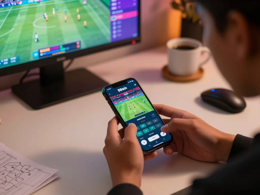 Engaging with the game 98win mobile app for live sports betting in a modern workspace