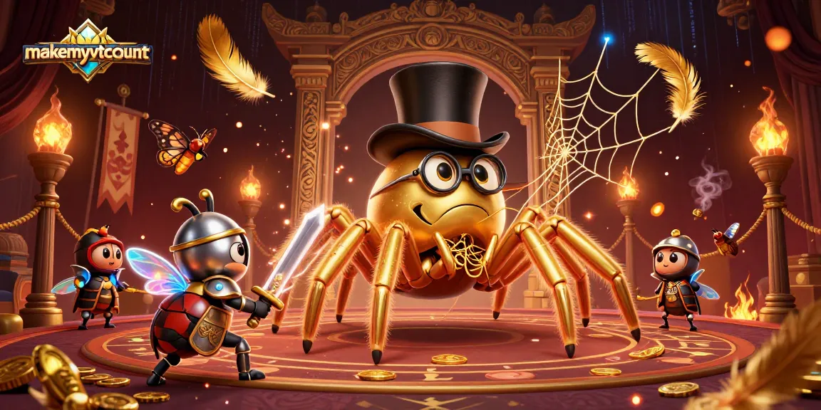 Engage with makemyvotecount through an epic battle of chance and strategy in a vibrant casino scene.