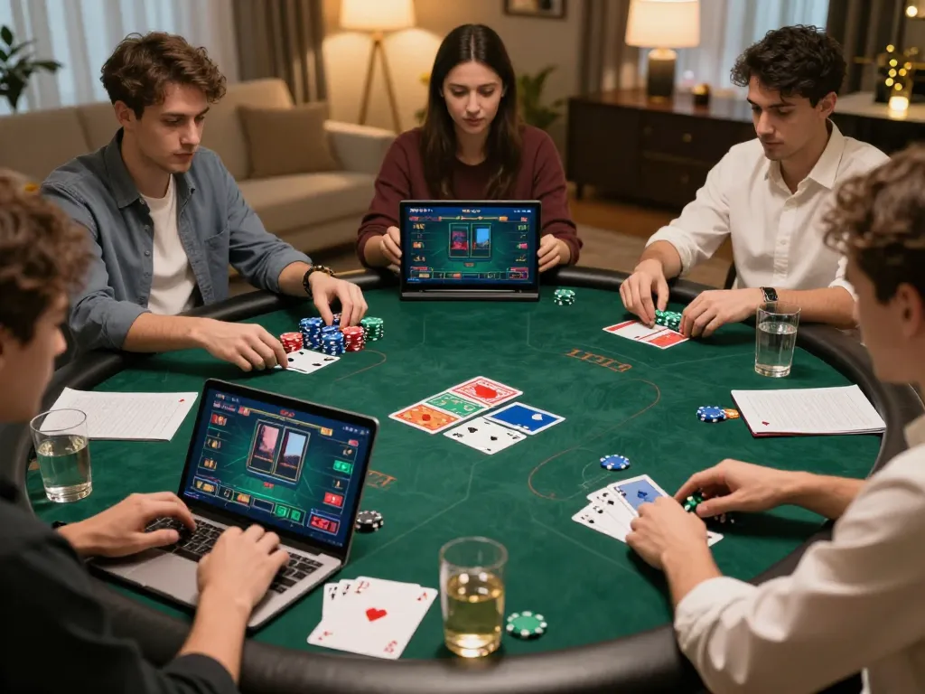 Engaging action playing poker online at TR88 with players immersed in their game.