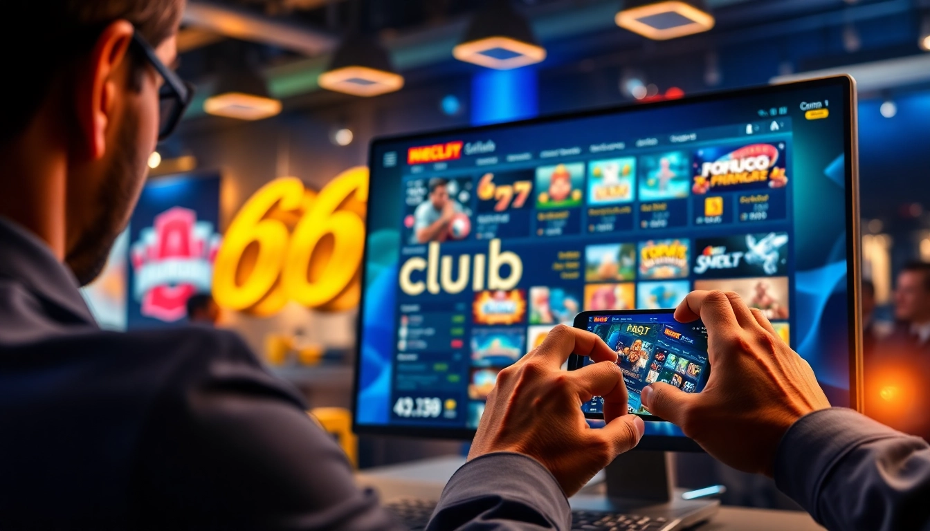 Experience the excitement of gaming at 66 club with a vibrant online platform showcasing popular games and user-friendly design.