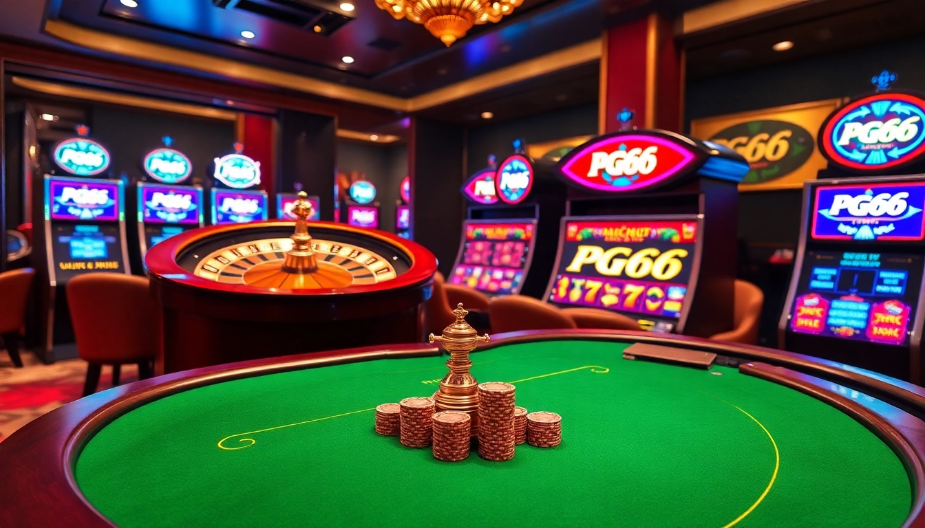 Experience the thrill of the PG66 game with professional casino setups and exciting betting action.