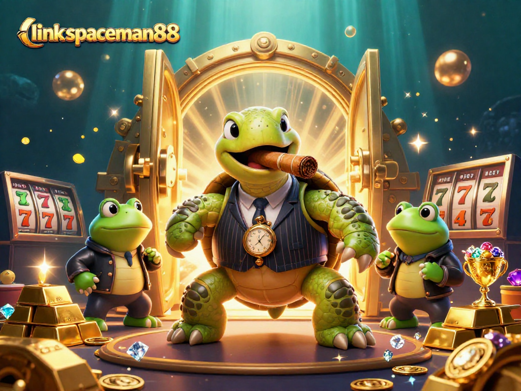 Play slots with exciting action at link spaceman88 featuring vibrant casino characters and colorful game elements.