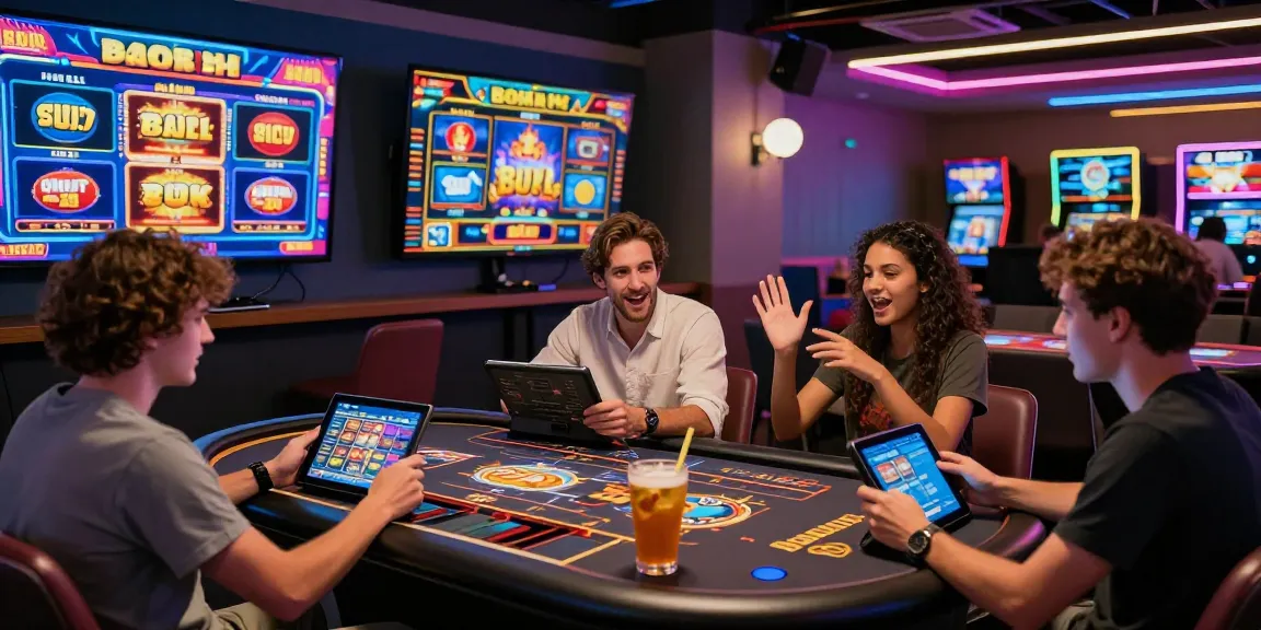 Players enjoying bonus buy slots uk in a lively casino setting with vibrant graphics.