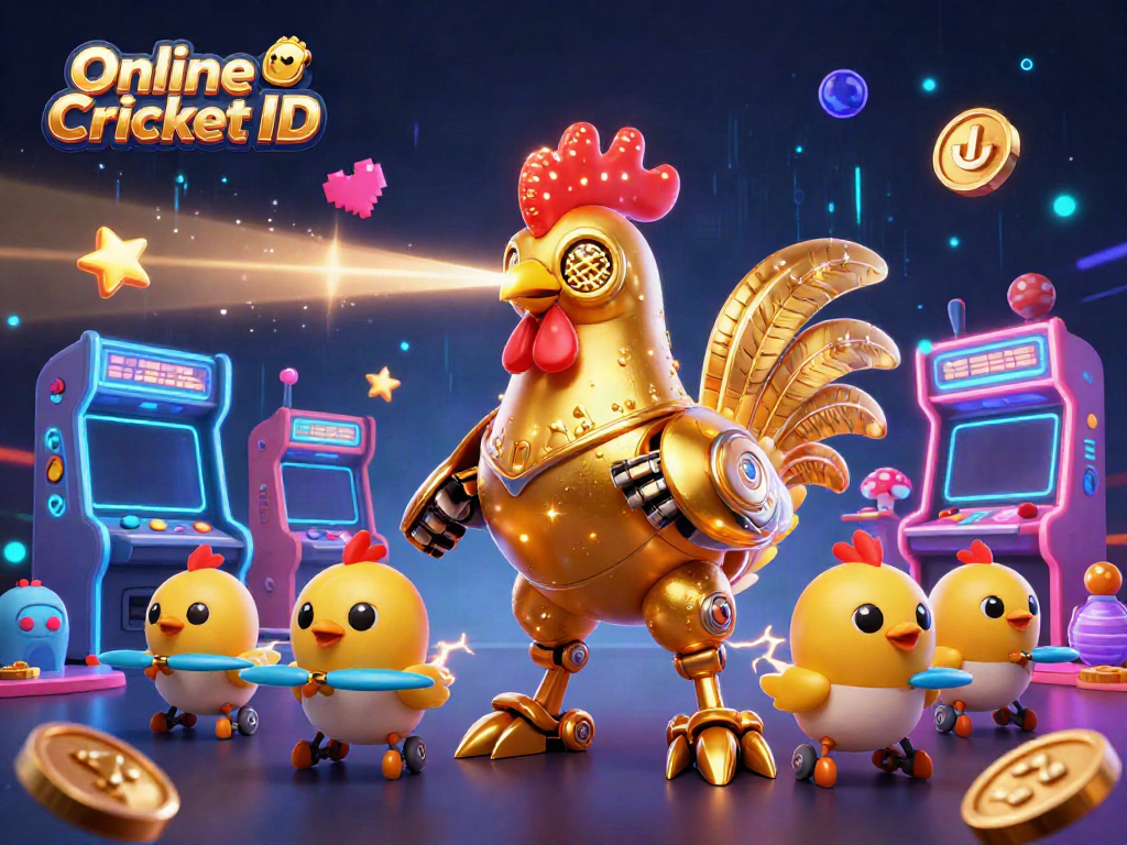 Experience the thrill of cricket betting with a vibrant Online Cricket ID illustration featuring engaging characters and elements.