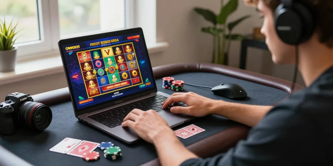 Exciting online gaming atmosphere at credit card casinos showcasing vibrant slot graphics and engaged players at https://being-there.org.uk.