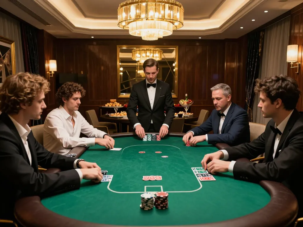 Experience high-stakes gameplay with vipwin in a luxurious poker room setting