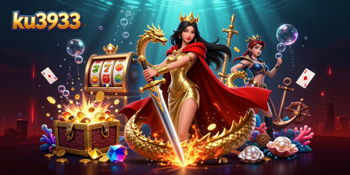 Engage in thrilling gameplay with ku3933 as vibrant slots and jewels enrich this casino scene.