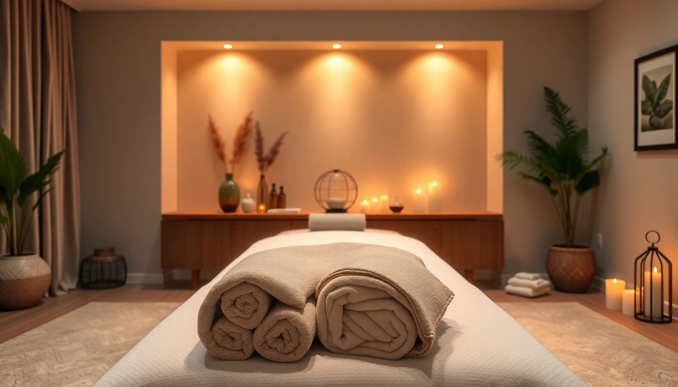 Relaxing home setup for 수원출장마사지 with soothing decor and massage essentials.