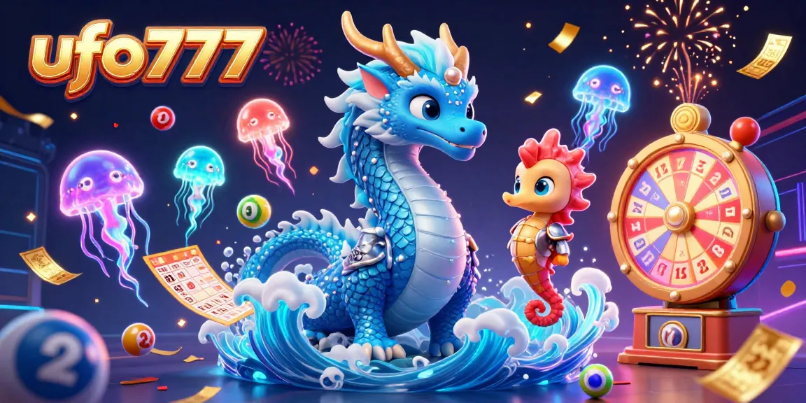 Play exciting games with ufo777, featuring dynamic lottery elements and vibrant casino graphics.