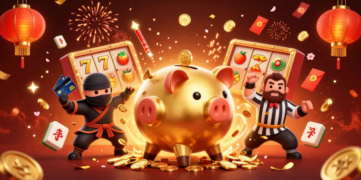 Experience the rexclubsg01 excitement as characters celebrate with jubilee coins and vibrant casino elements.