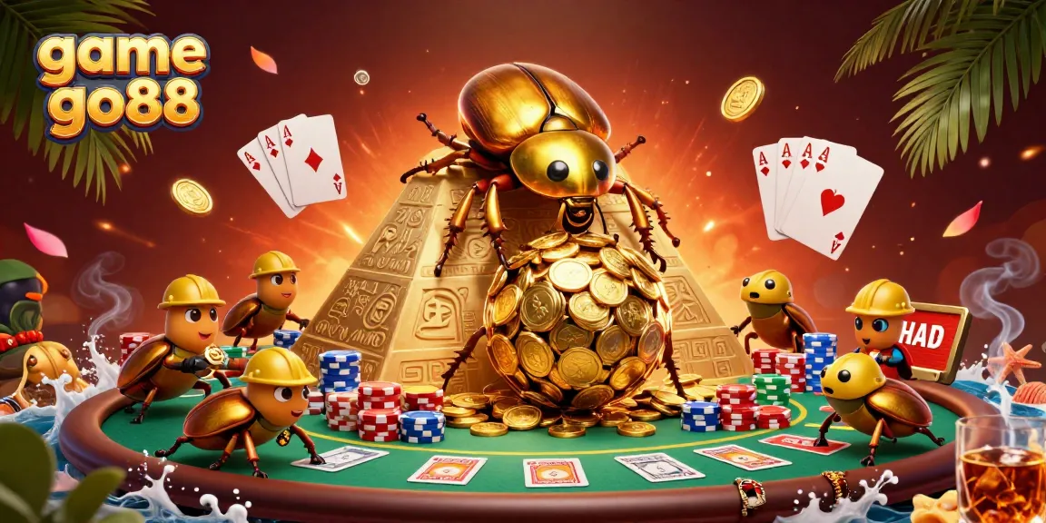 Experience the excitement of game go88 with vibrant casino-themed elements in a dynamic scene.