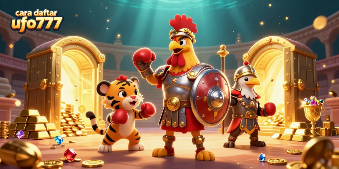 Experience cara daftar ufo777 with engaging casino adventure featuring playful characters and treasure.