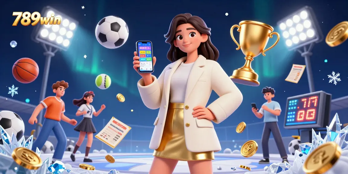 Engage in thrilling sports betting excitement at 789win with dynamic elements and vibrant graphics.