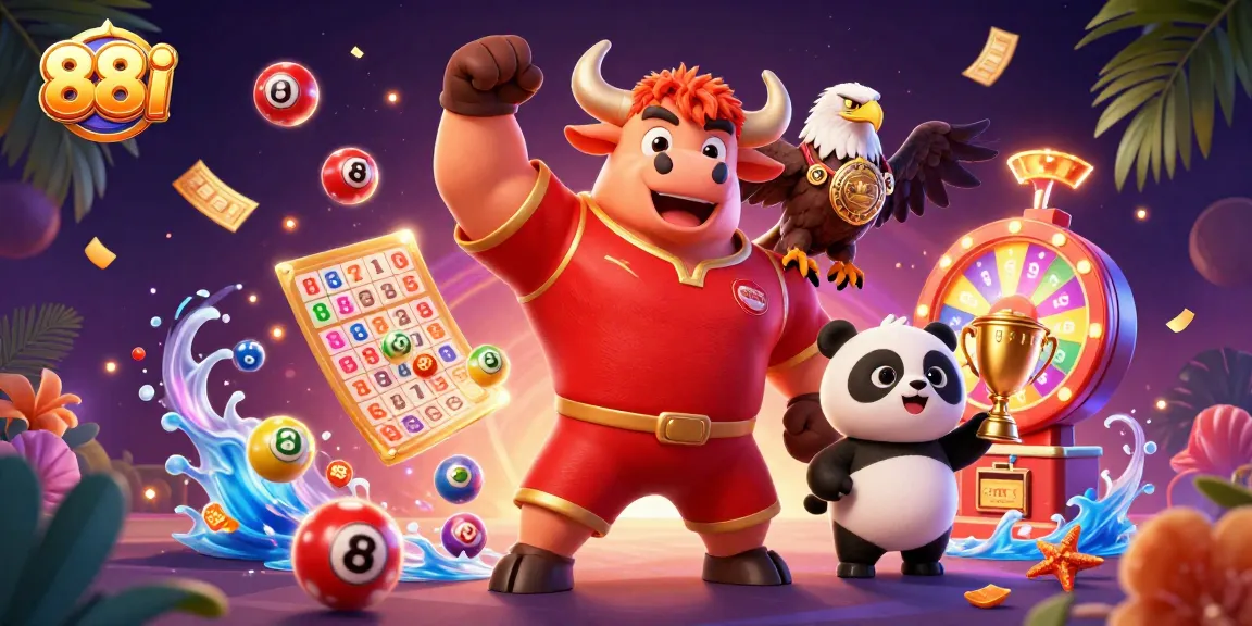 Experience 88i's thrilling gaming scene with dynamic characters and vibrant casino elements.