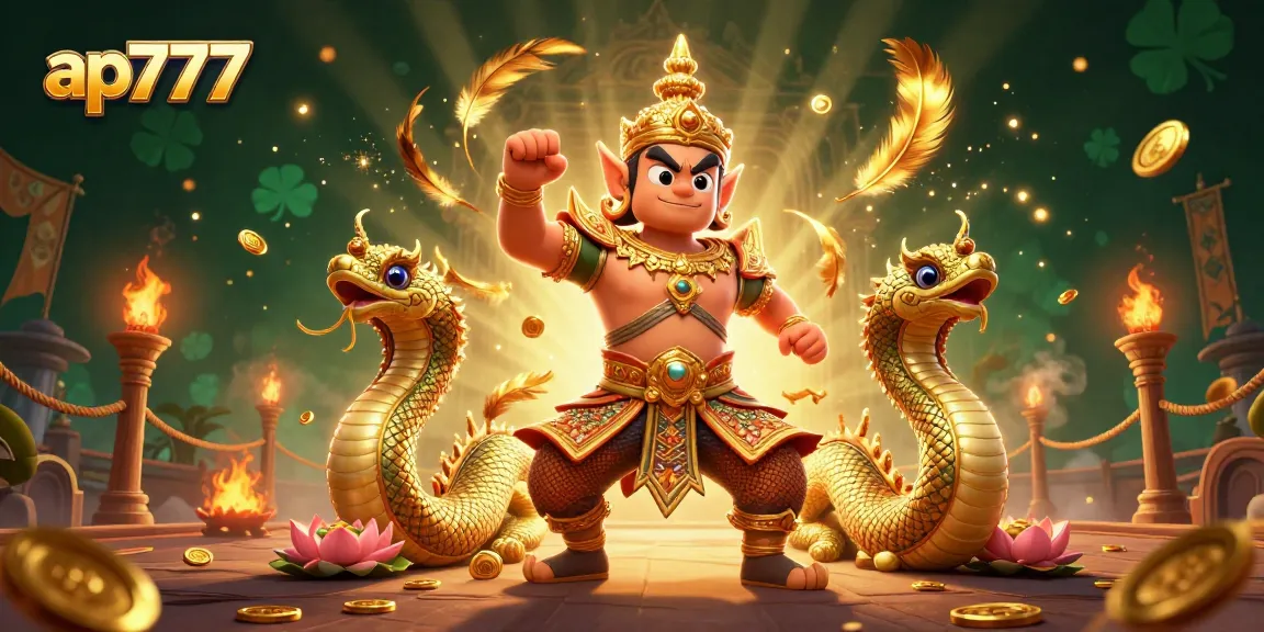Try your luck with ap777 in an electrifying casino scene featuring dynamic characters and golden elements.