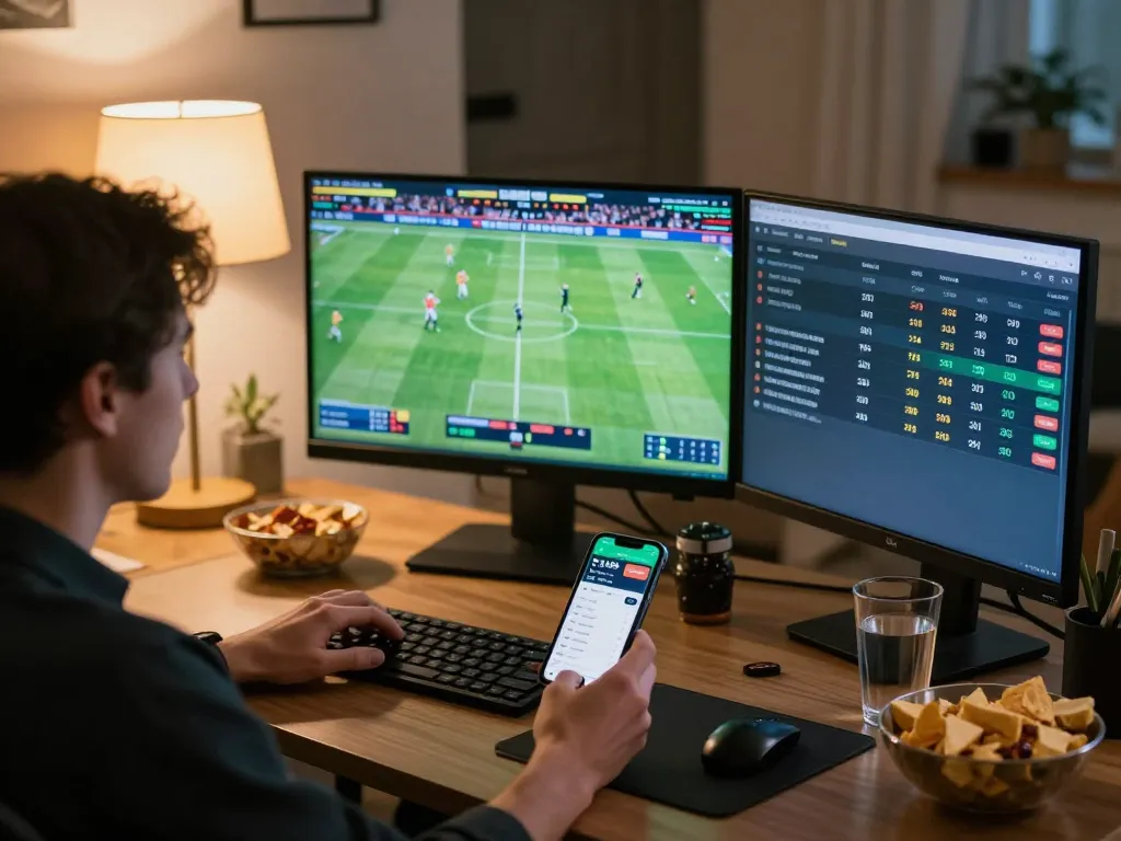 Placing bets on Cakhia TV while enjoying live football matches at home