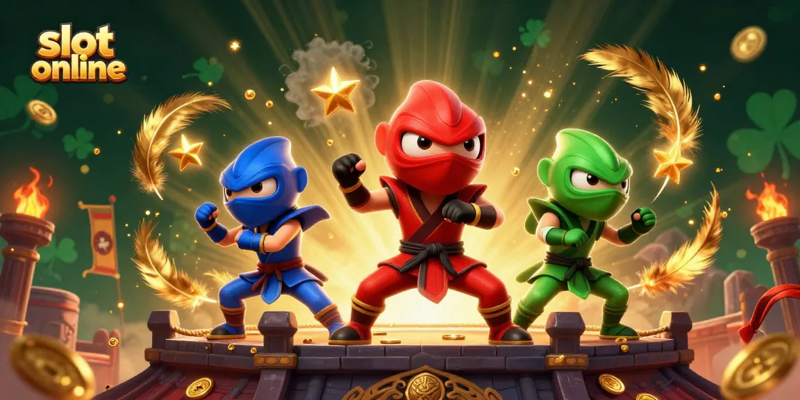 Menangkan jackpot slot online dengan tim ninja chameleon beraksi di arena pertarungan!