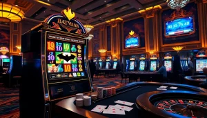 Experience the thrill of winning at Batman138 with an exciting slot machine and poker table.