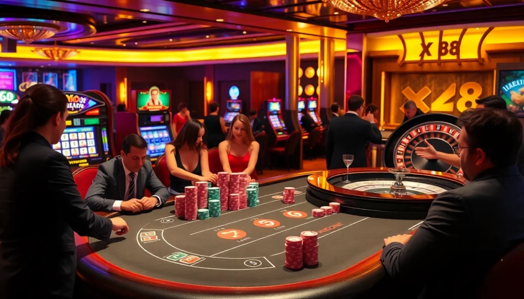 Experience the thrill of gambling at XX88 with vibrant casino games, poker tables, and winning excitement.