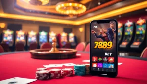 Experience the excitement of playing on 789BET with colorful chips and vibrant games.